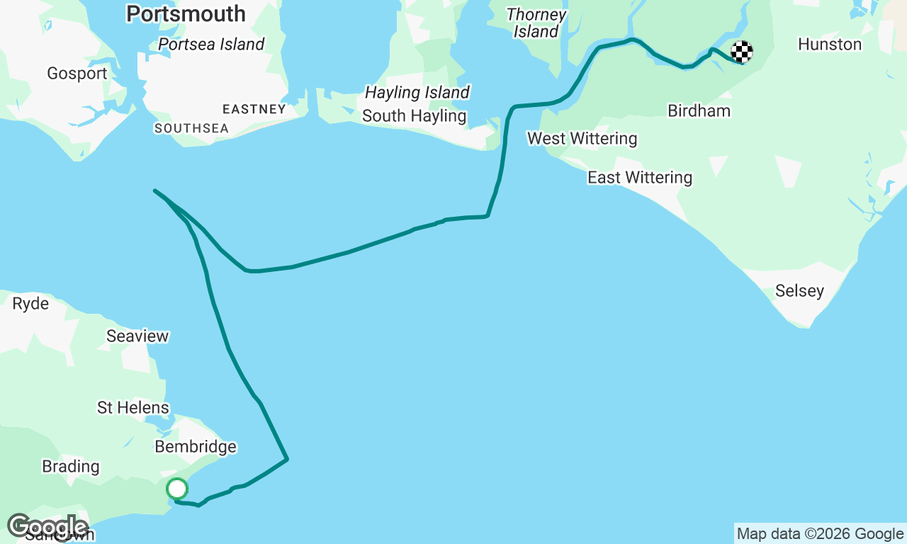 Trip 4 - White Cliff Bay to Chichester (not St Vasst!)