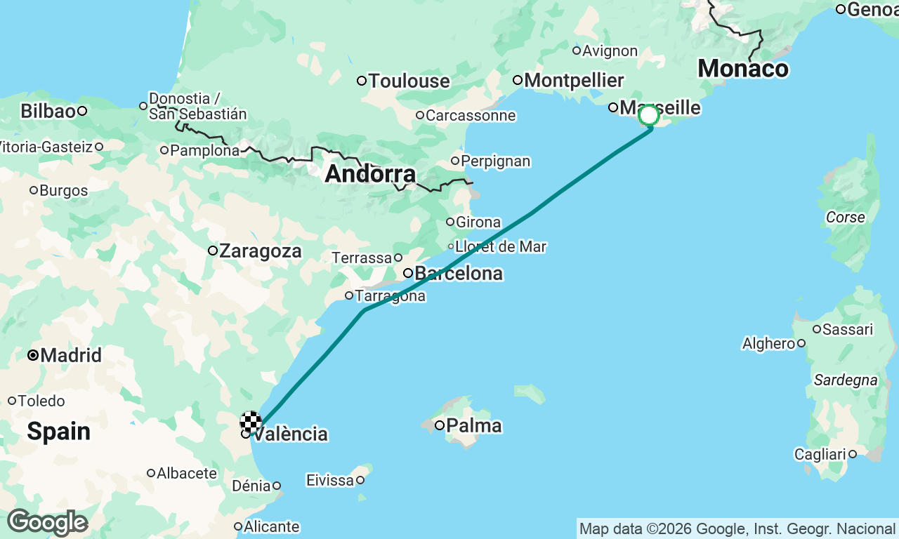 Voyage map