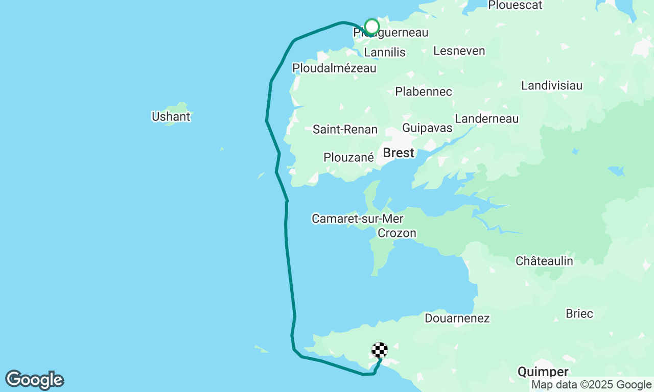 L’Aberwrac’h to Audierne via the Chenal du Four & Raz de Sein