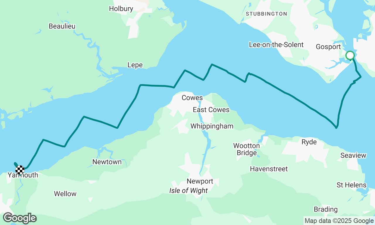 Windy passage to Yarmouth 