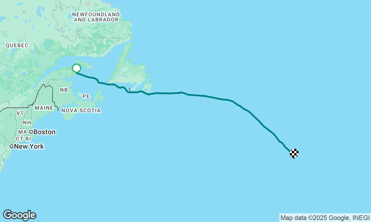 Traversée de l’Atlantique de Gaspé aux Açores