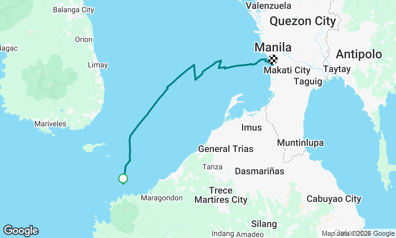 Caylabne Bay to Manila