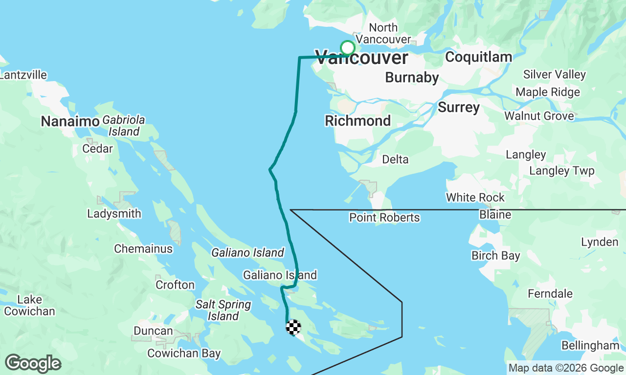 Vancouver to Pender Island