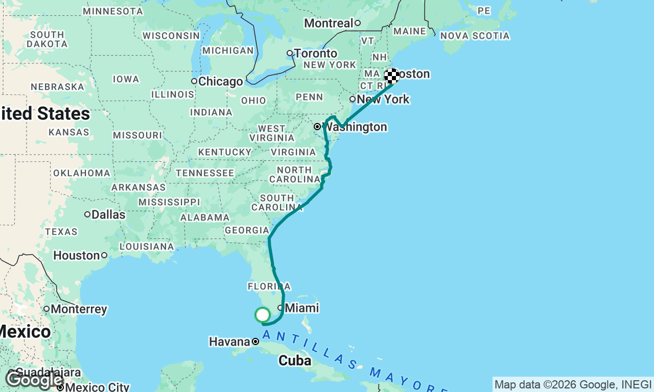 Voyage map
