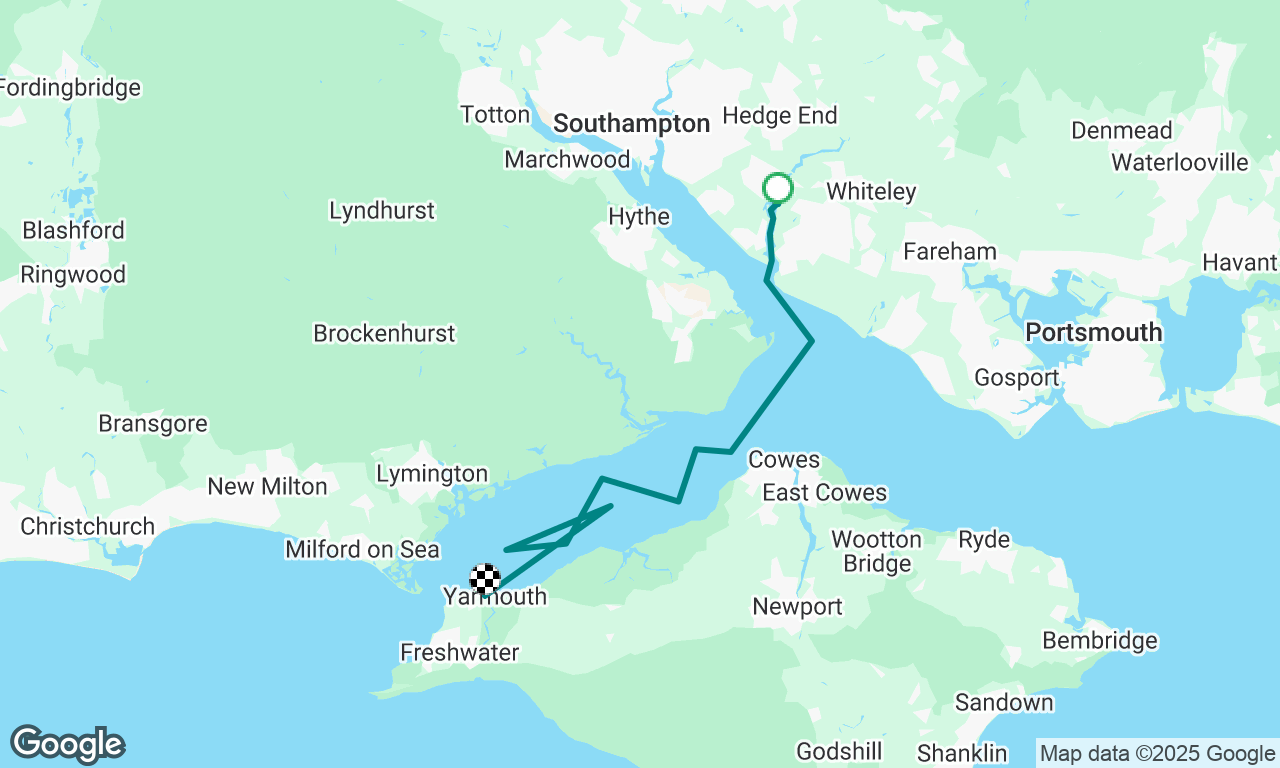 Hamble to Yarmouth (Tattinger 25 Prep)