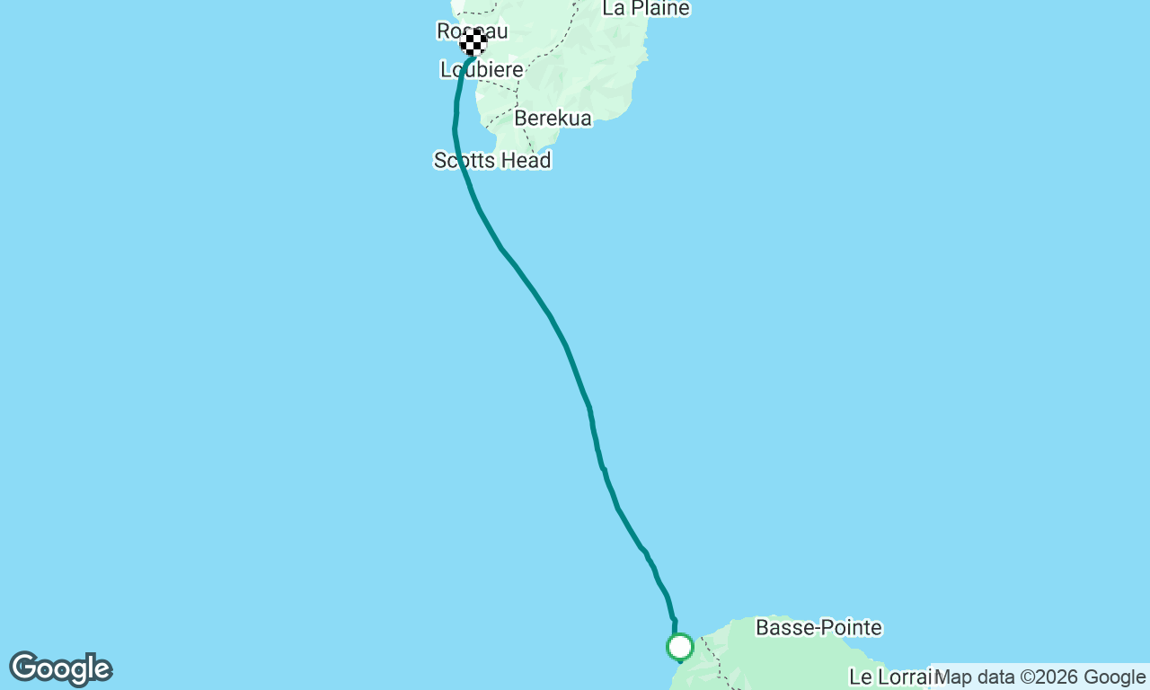 Martinique to Dominica