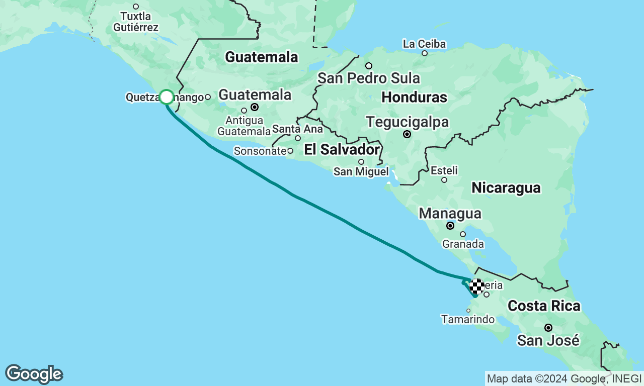 Chiapas MX to Papagayo, Costa Rica delivery of Capn Hook phase 3