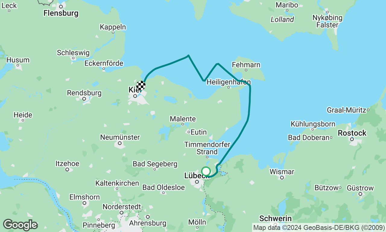 Lübeck to Kiel night passage