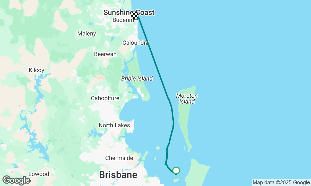 Peel Island to Mooloolaba 