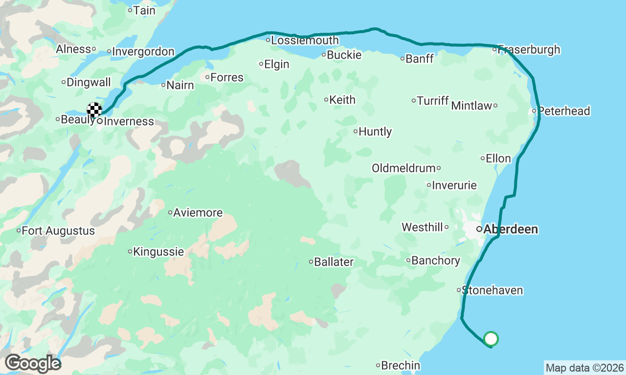 Newcastle to Inverness Day 2