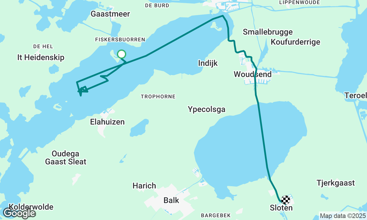 Langehoekspolle naar Sloten met MOB oefening 