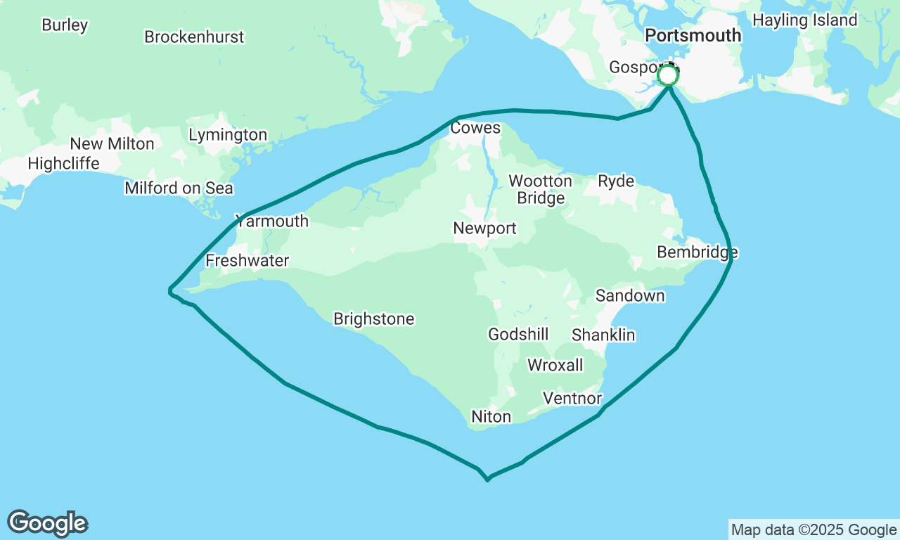 Solo sail around the IOW