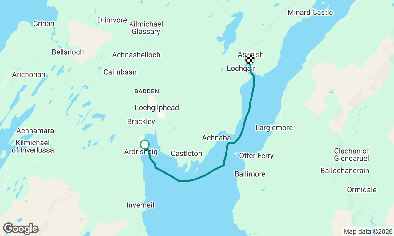 Ardrishaig Sea Loch to Lochgair
