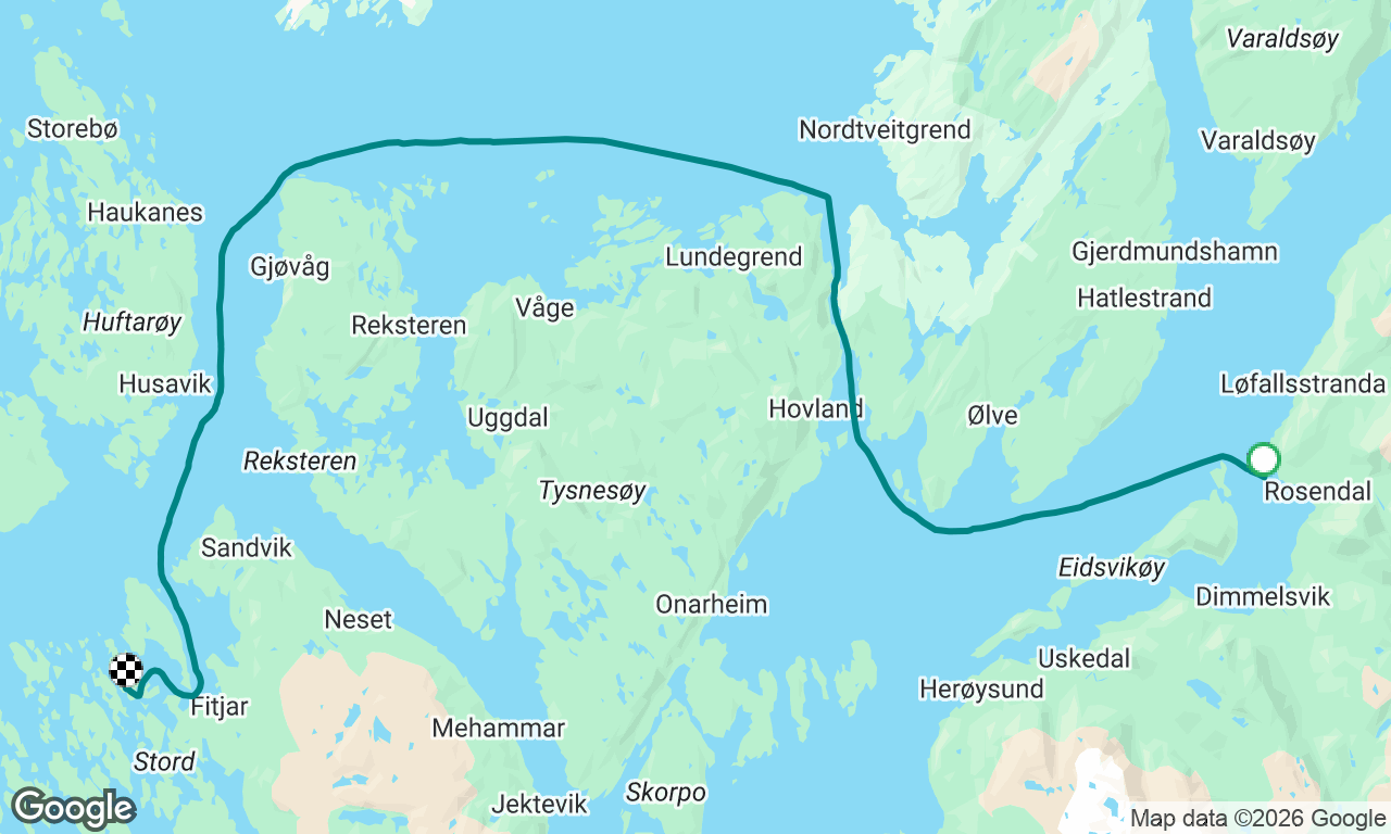 Rosendal to Pillapollen