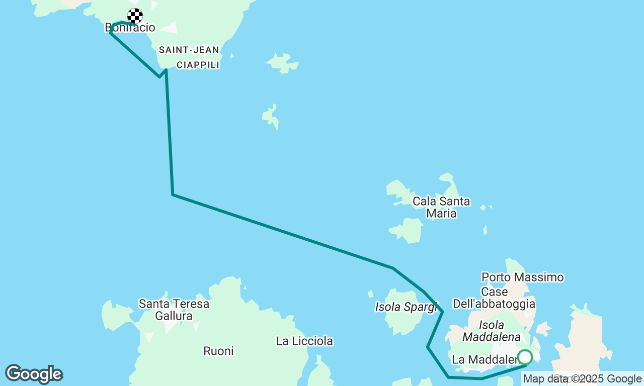 Maddalena to Corsica