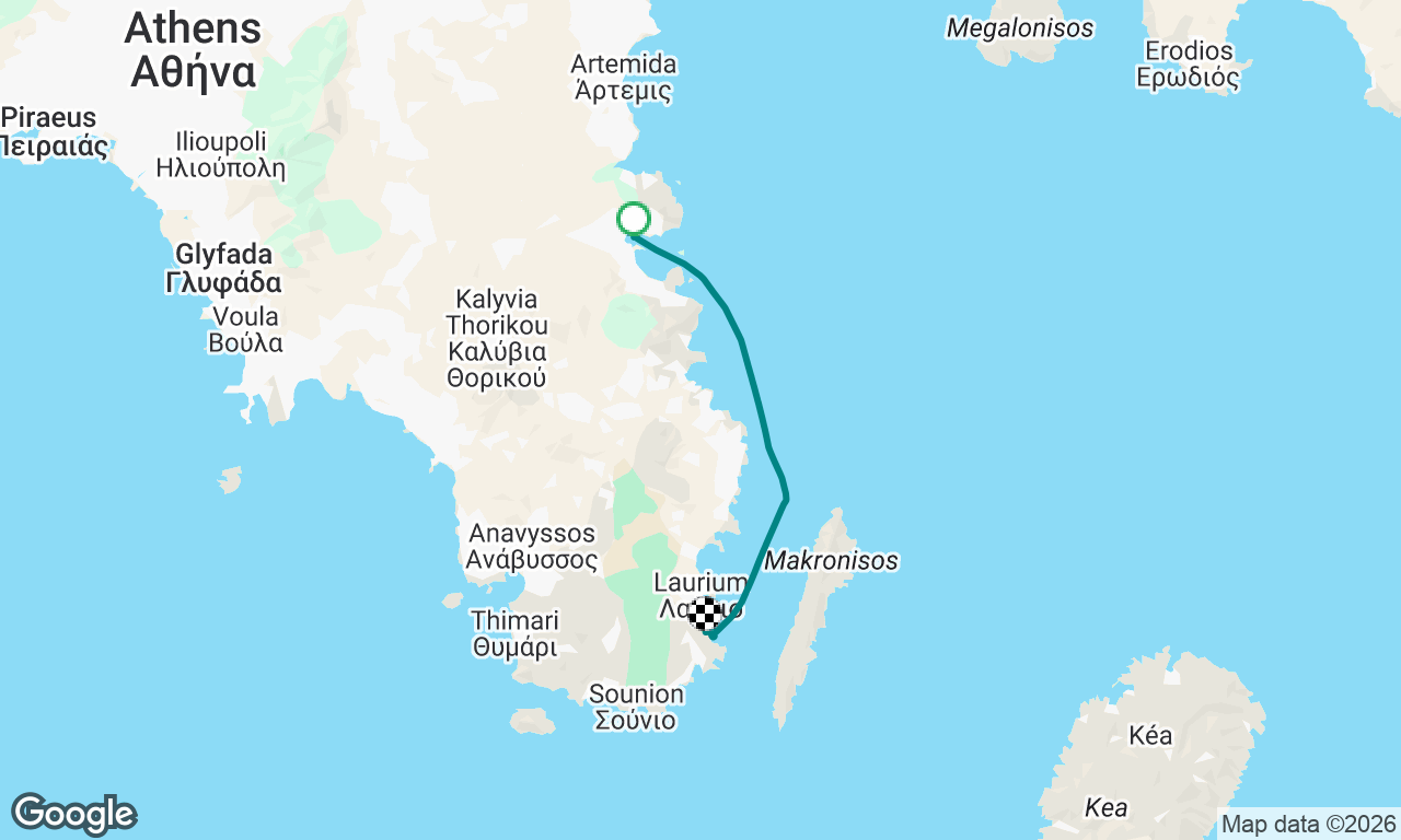 Markopoulo to Lavrio