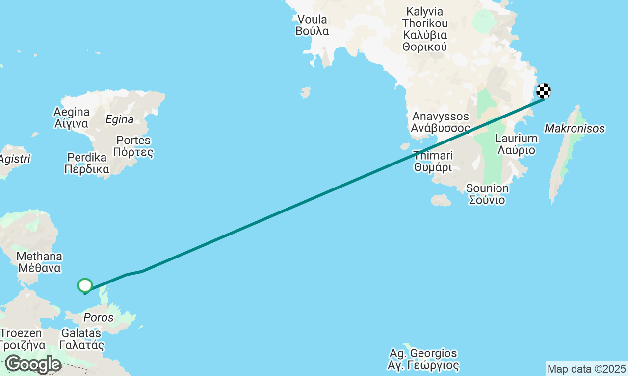 Poros to Porto Rafti 1