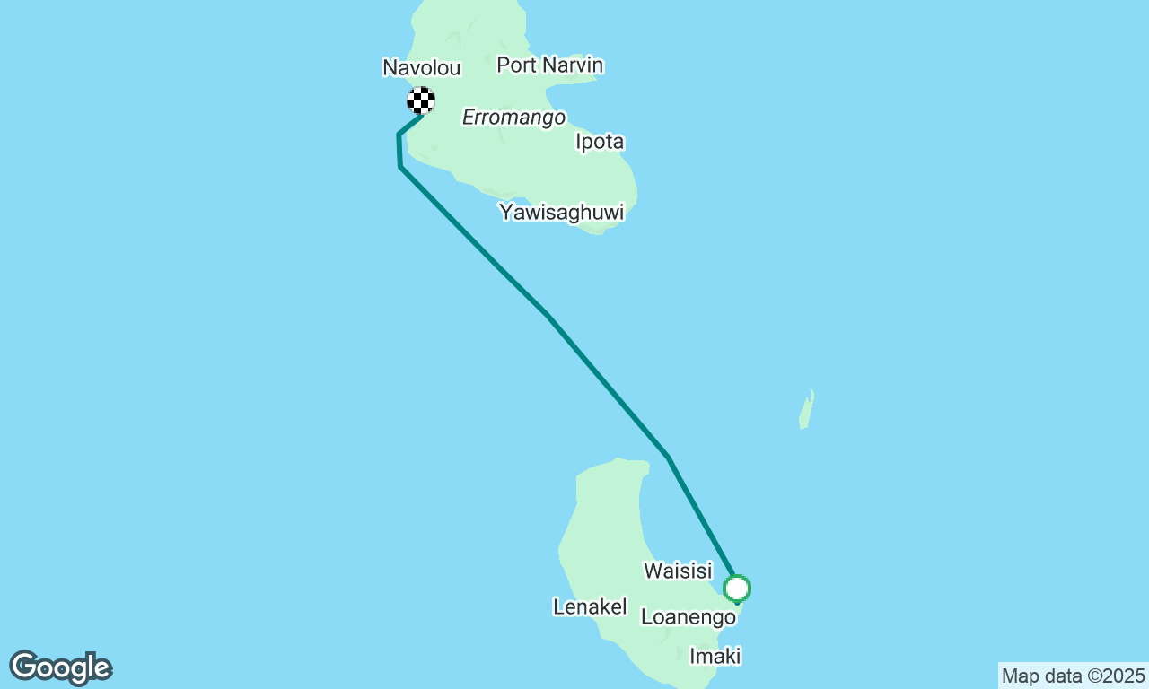 Port Resolution, Tanna to Dillon’s Bay, Erromango. 