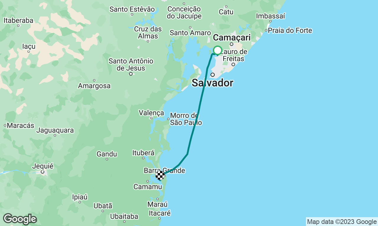 Aratu to Península de Maraú : Sailing the Brazilian Coast