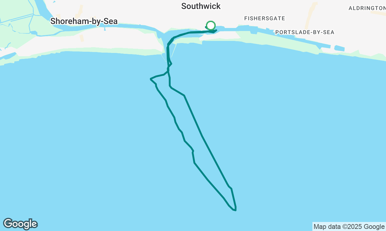 nightsail from Shoreham Harbour 