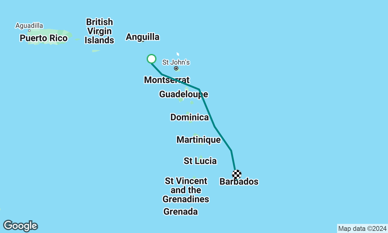 St Kitts to Barbados