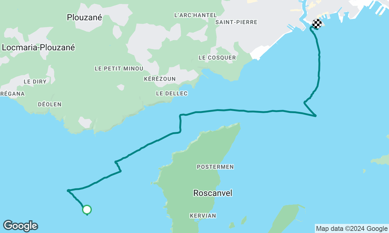 Flat sail Camaret to Brest