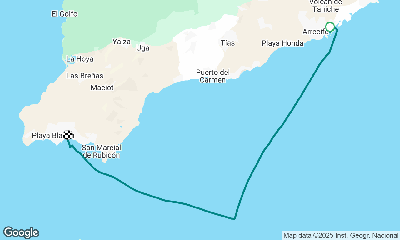 Arracife to Playa Blanca