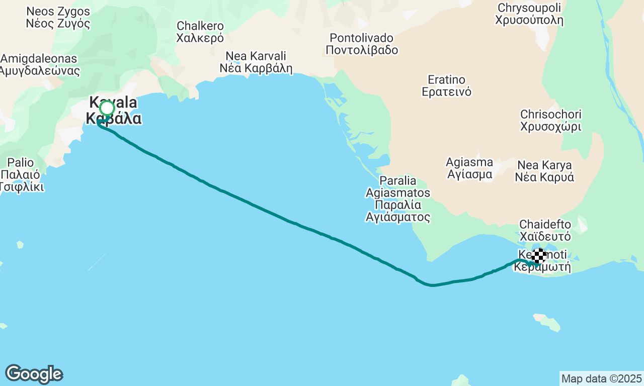 Kavala to Keramoti 