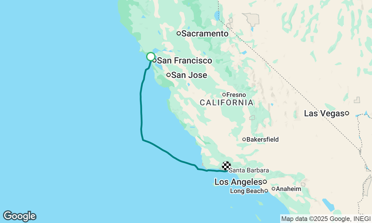 San Francisco to Santa Barbara