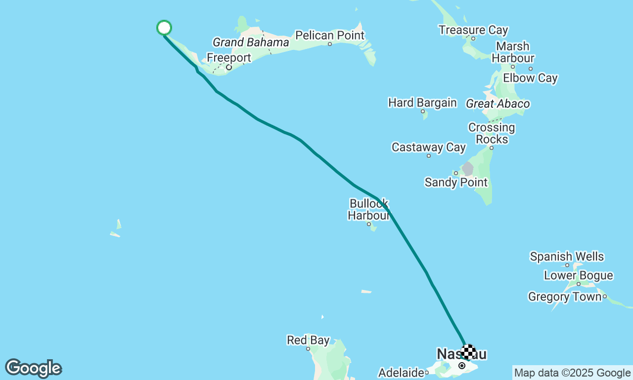 passage on SV Kaija from Grand Bahama to Nassau