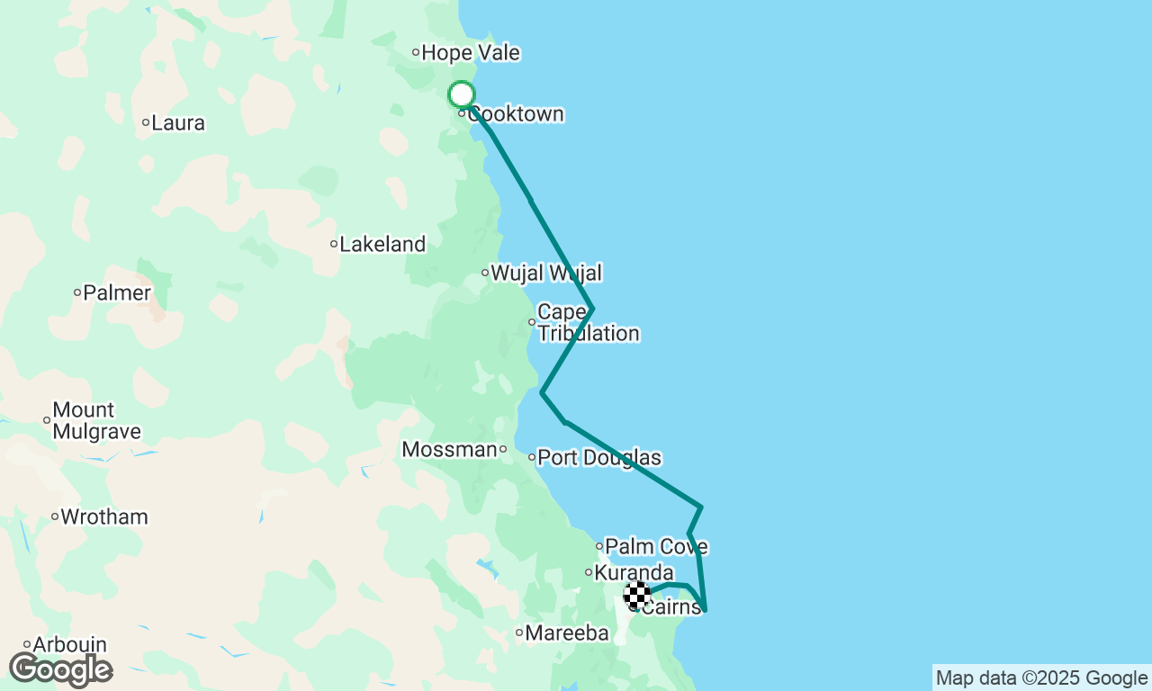 Cooktown to Cairns 