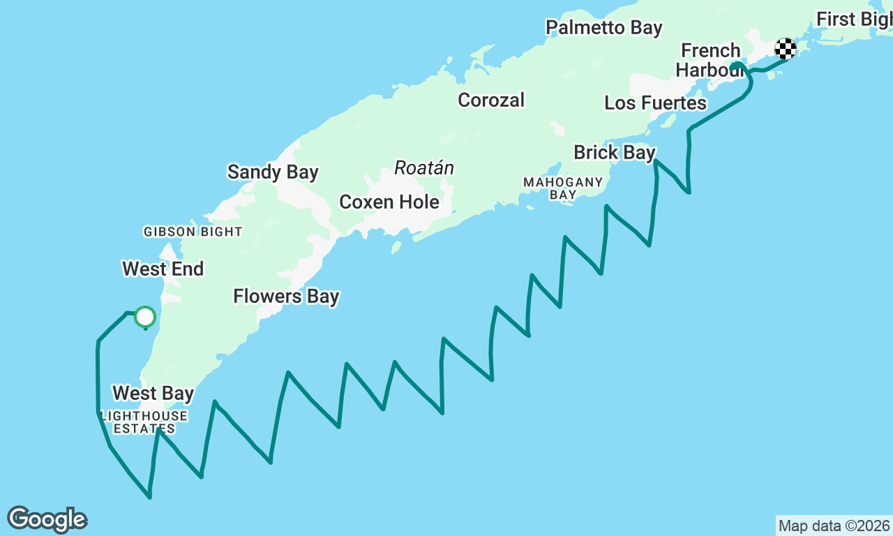 West End to French Cay, Honduras