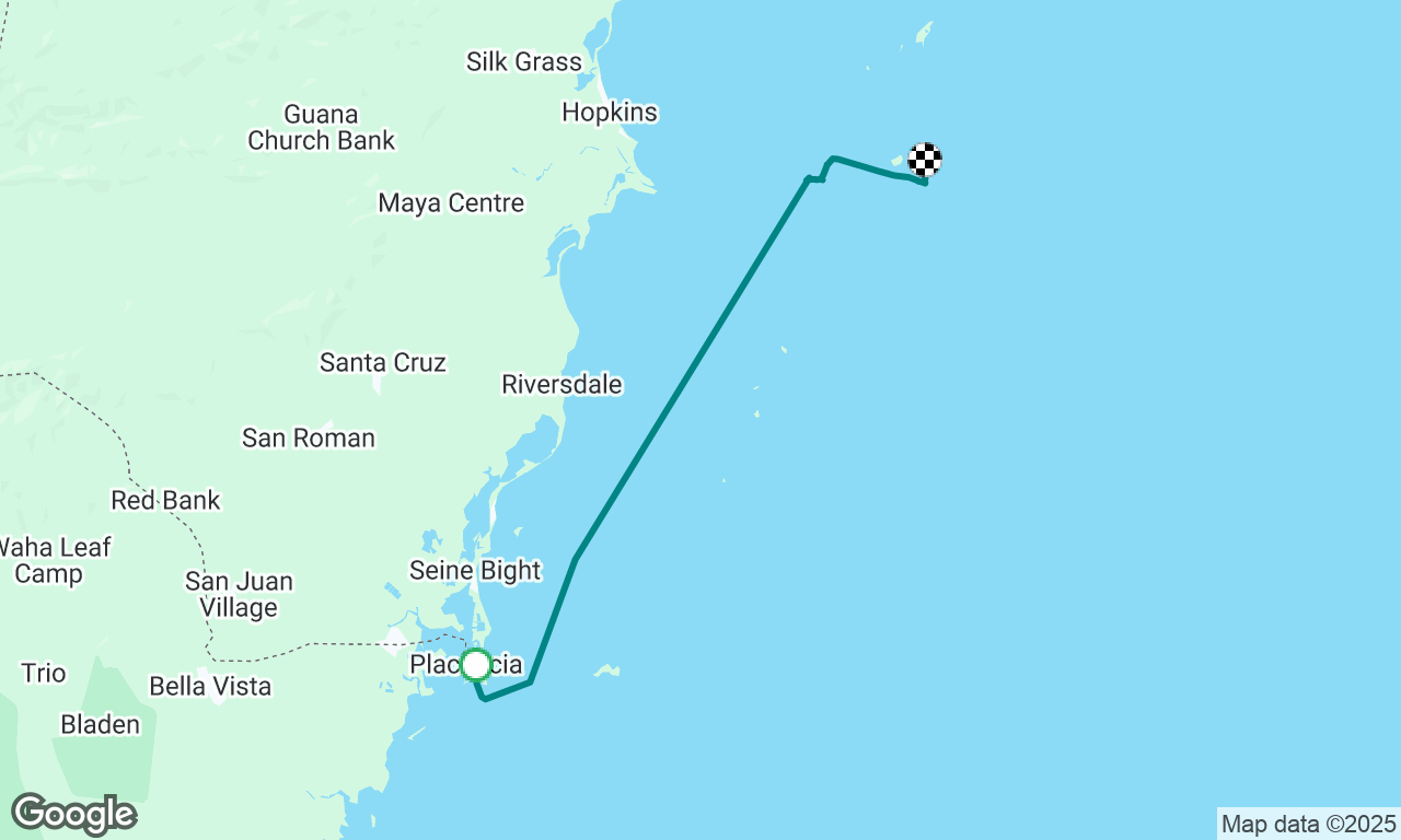 Placencia to South Water Caye