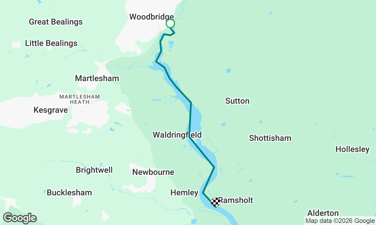 Woodbridge to Ramsholt