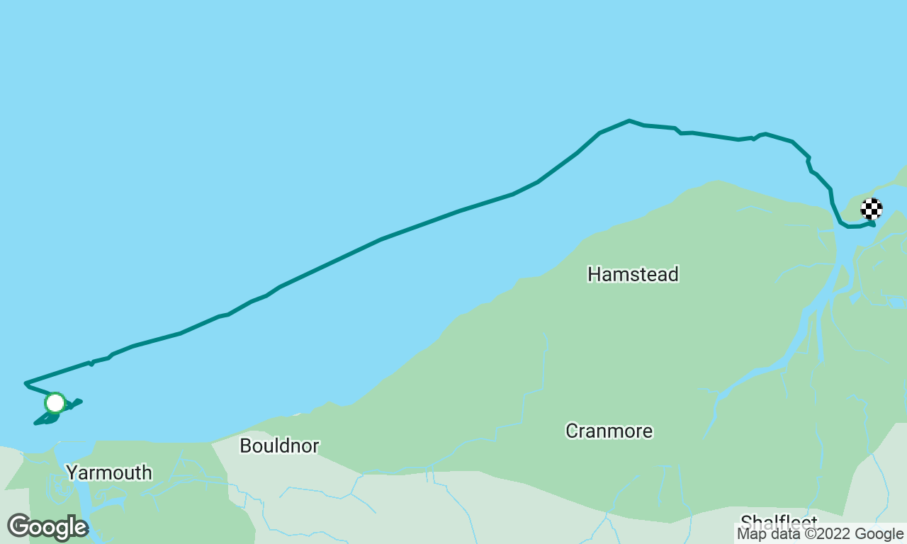 Trip from Yarmouth to Hamstead on Menai III 