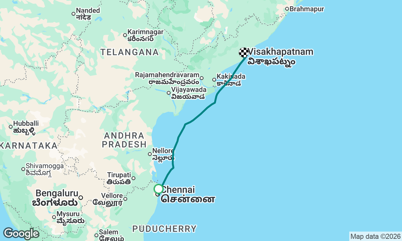 Chennai to Vizag # 1