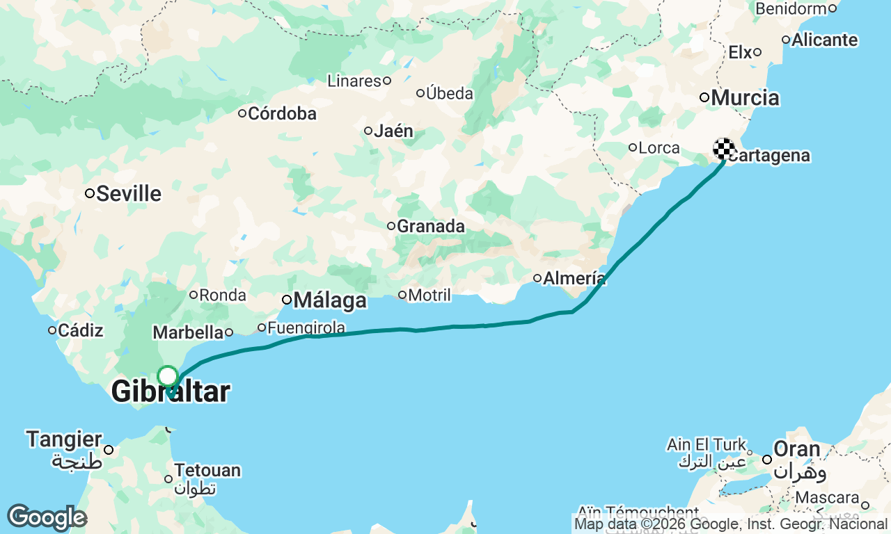 Voyage map
