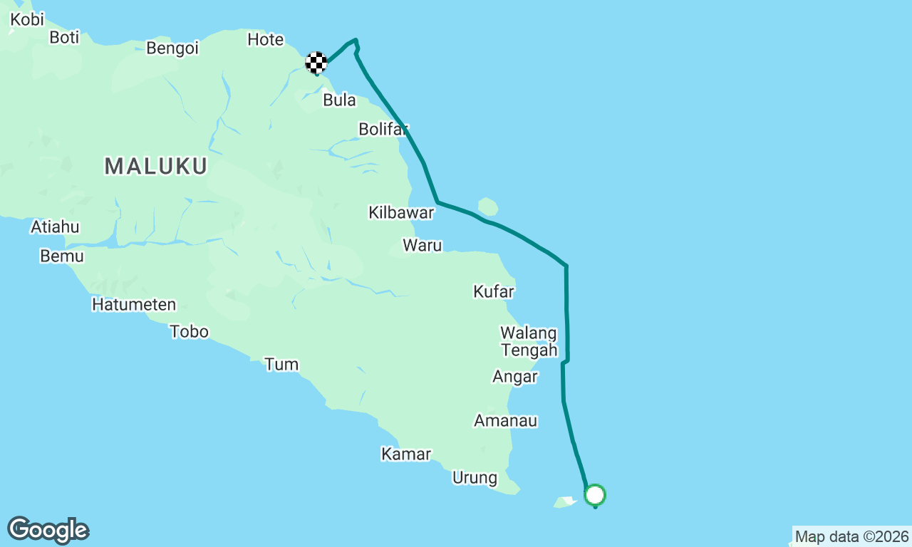 Pulau kifar to Bula village