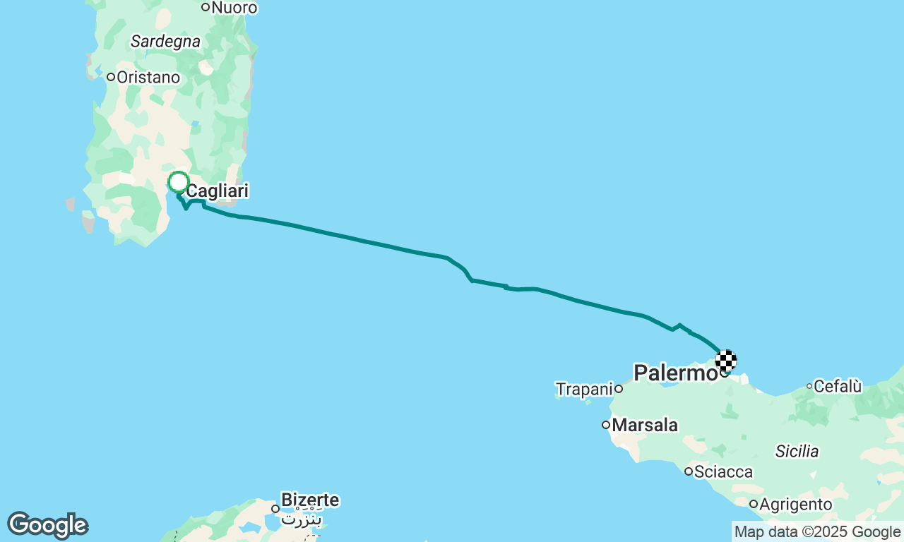 Cagliari to Palermo