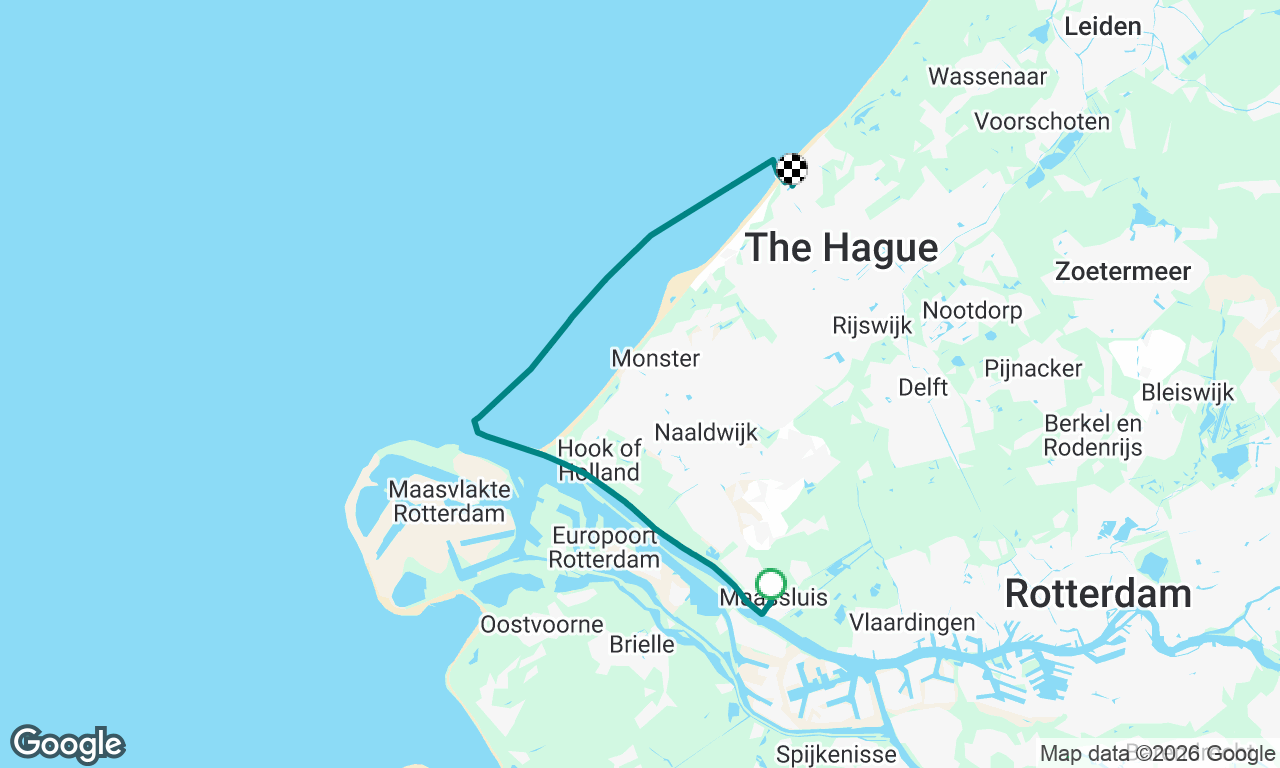 With the wind to scheveningen