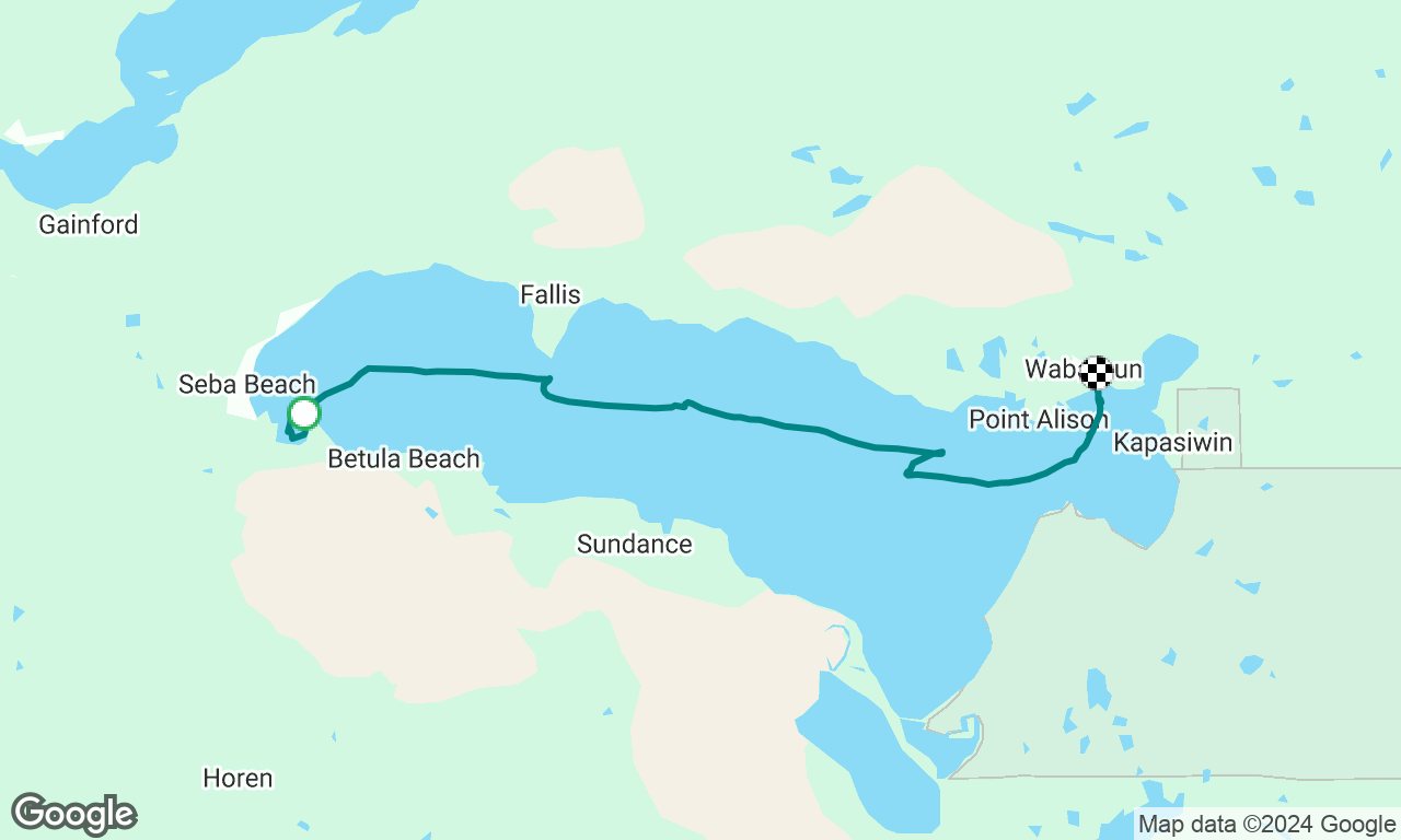 Fall Sail to Wabamun Marina for Boat Crane Out
