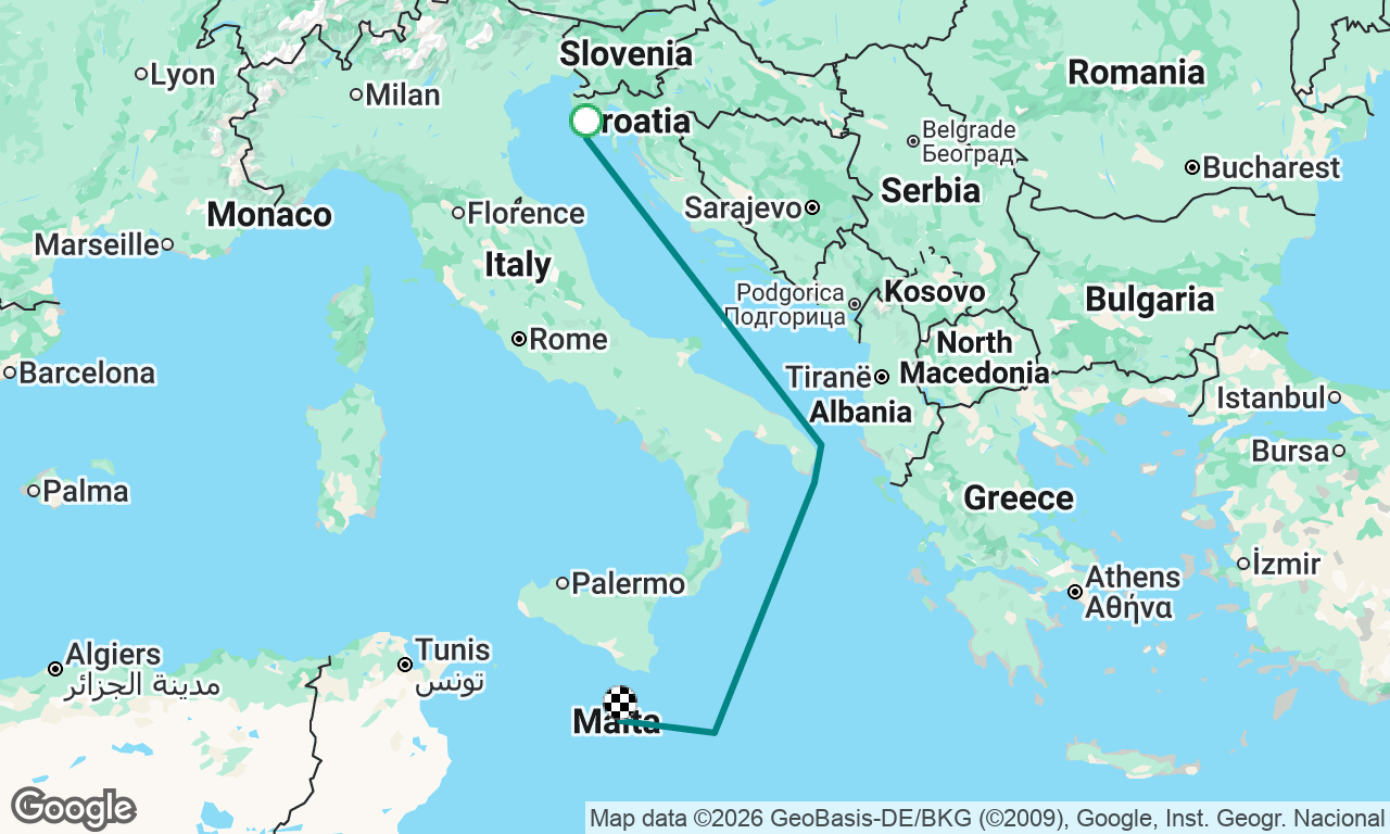 Master the Passage: Pula to Malta Offshore Adventu