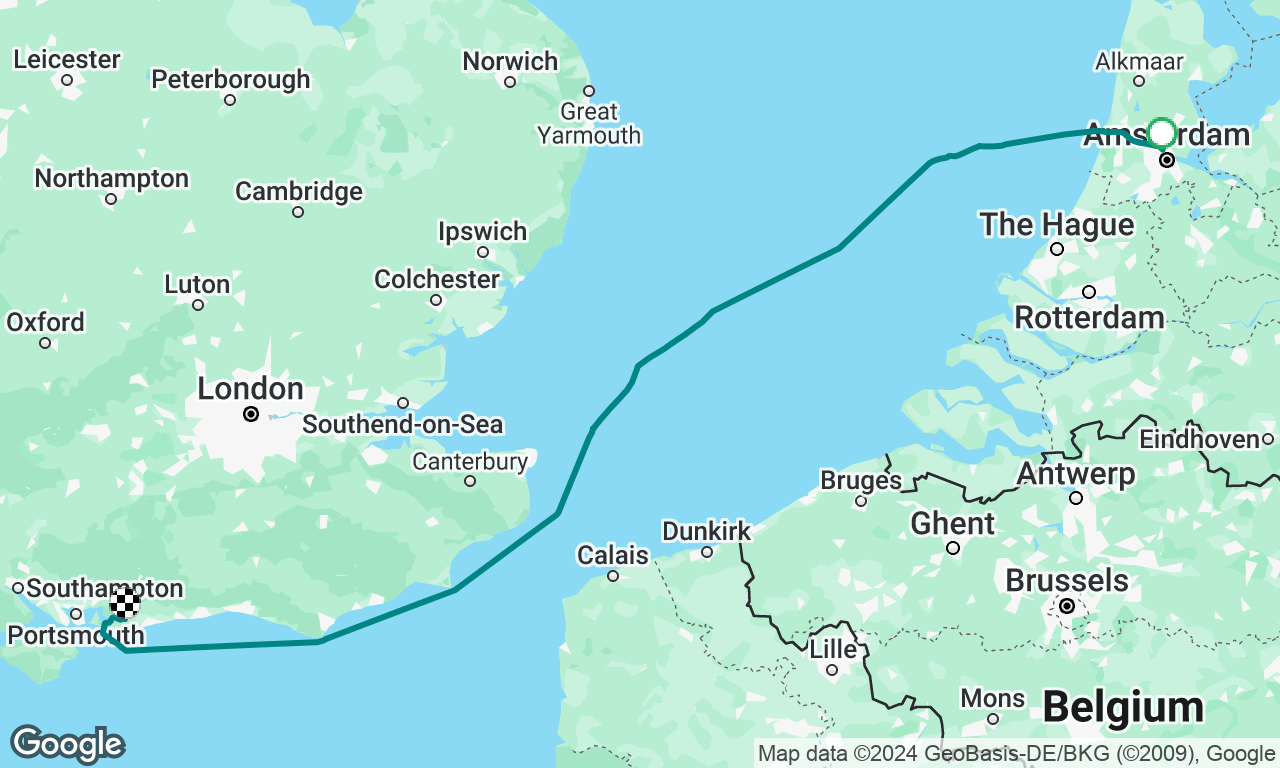 Amsterdam to Chichester