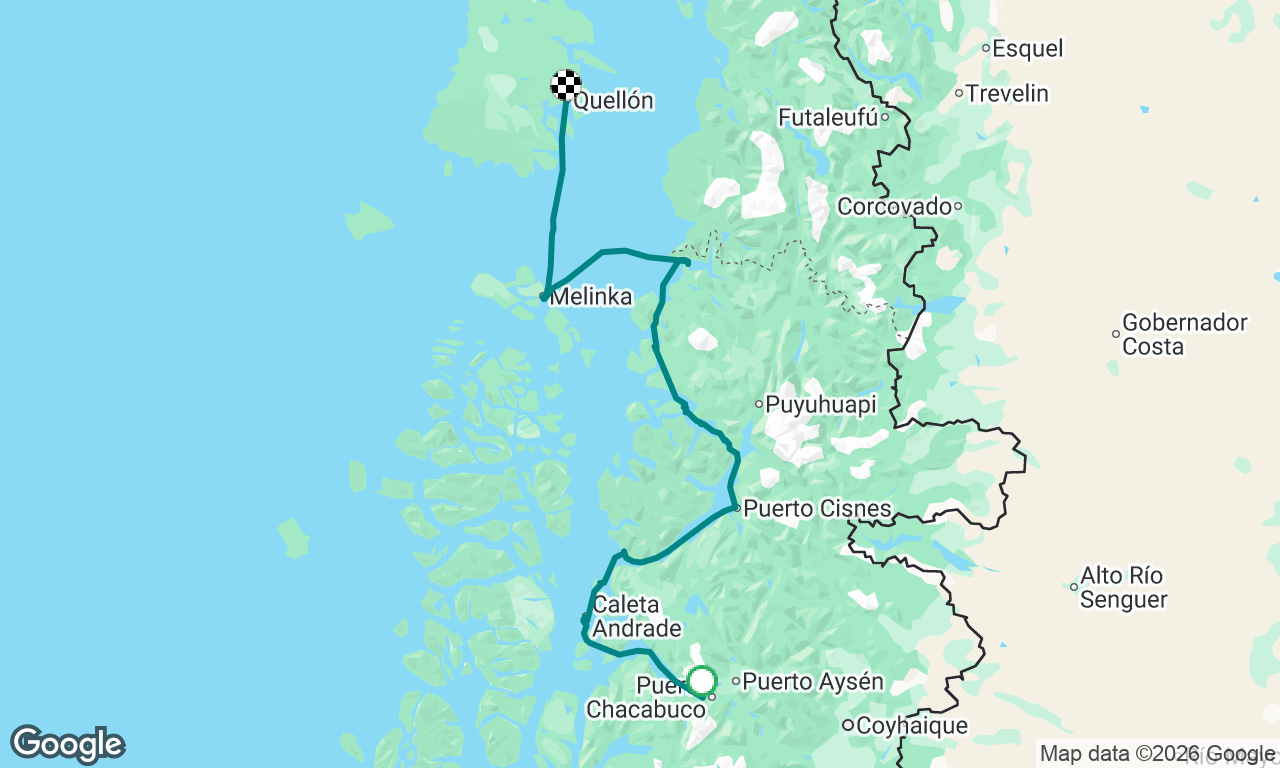 Puerto Chacabuco a Quellón 
