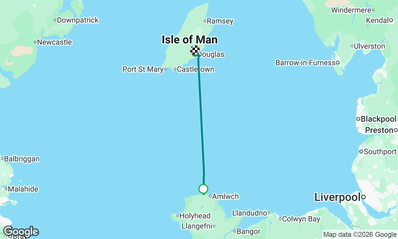 Porth Wen to Douglas, Isle of Man 