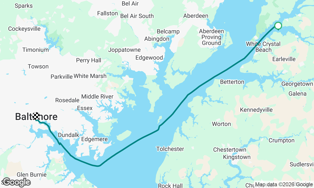 C&D canal to Baltimore
