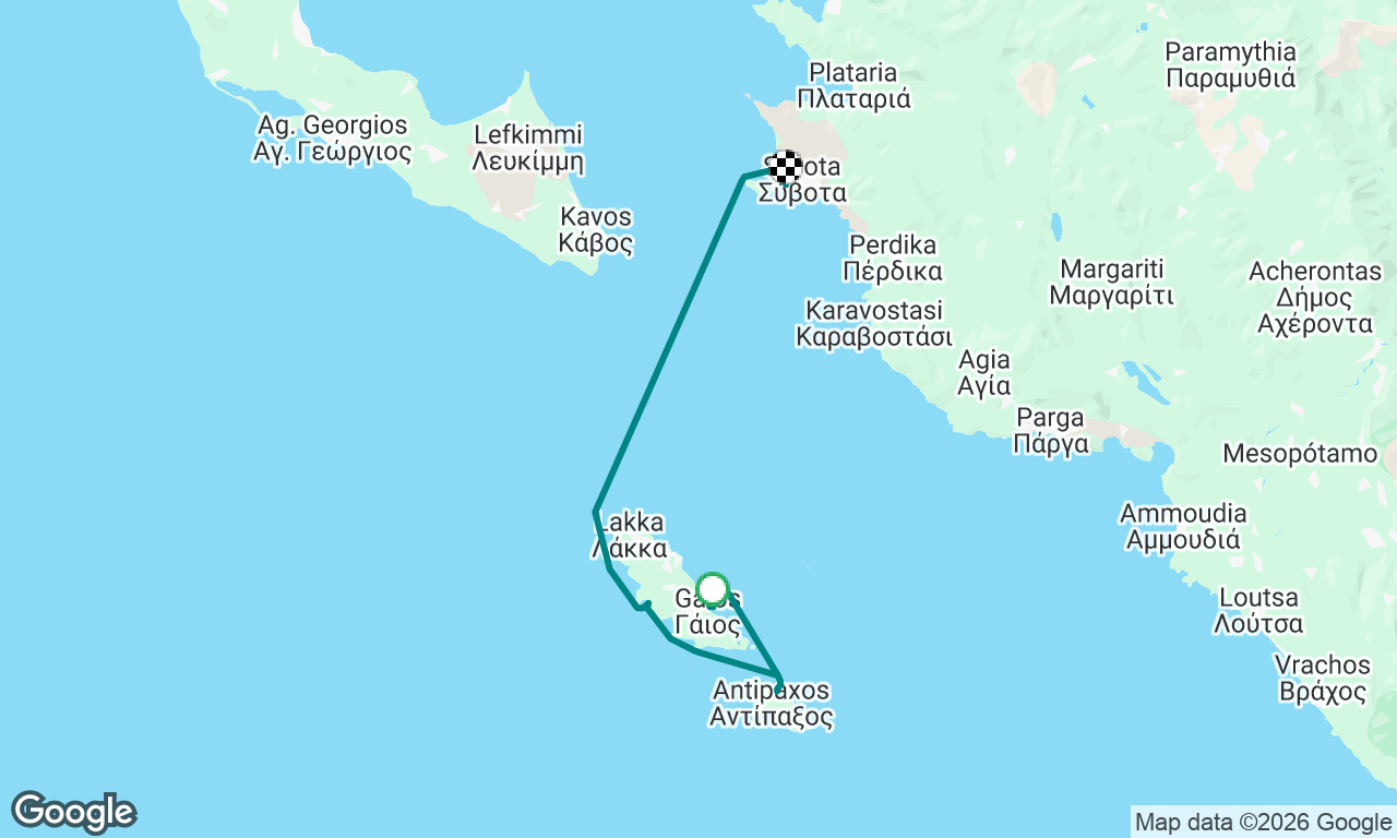 Corfu flotilla Day 5 Gaios-anti apaxi- Sivota