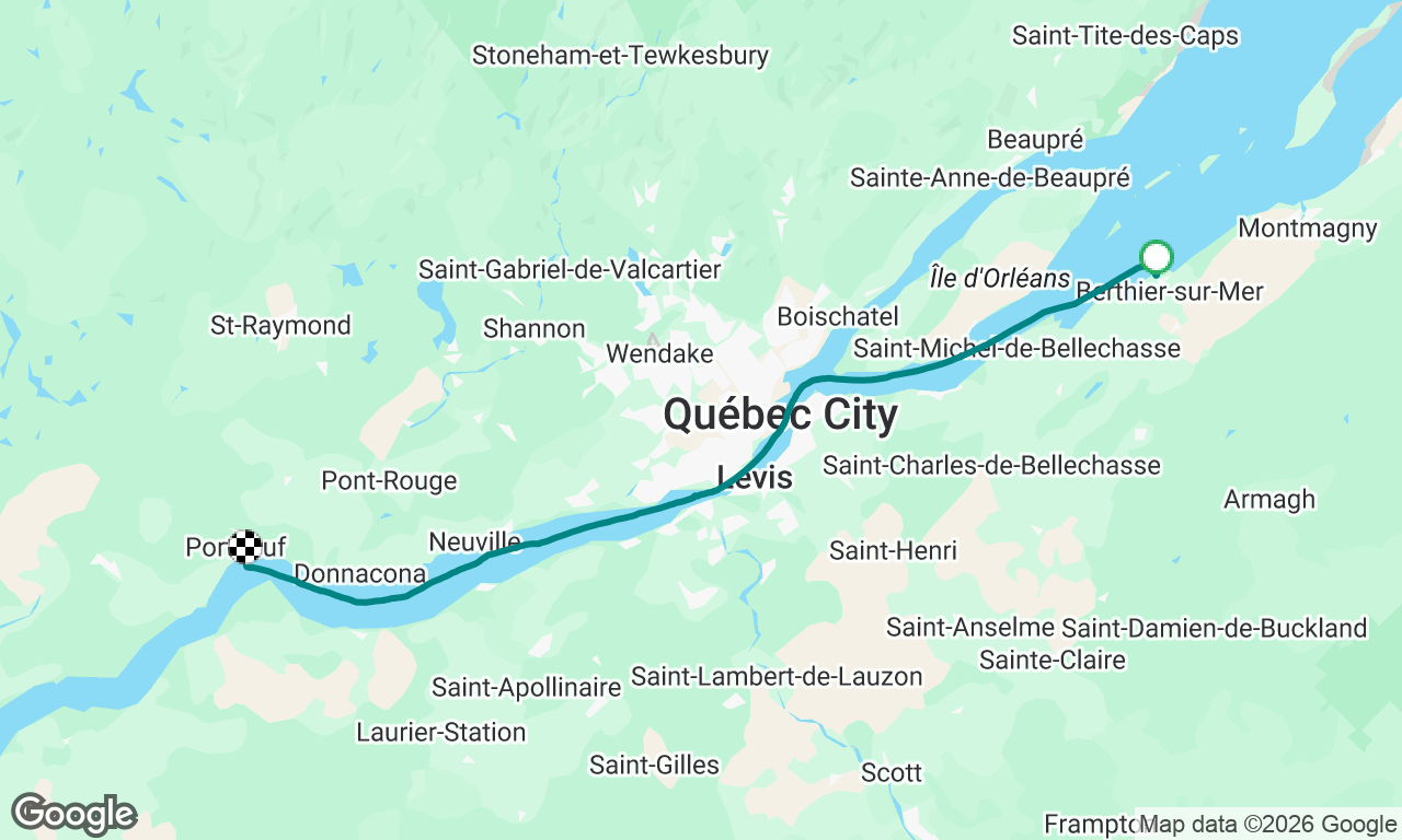 leg 8 Compostelle Berthier-sur-Mer/Portneuf 