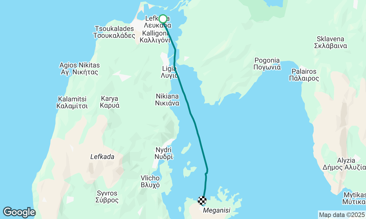 Atkinson Sailing Week Day 1: Lefkas Marina to Spartokhori, Meganissi 