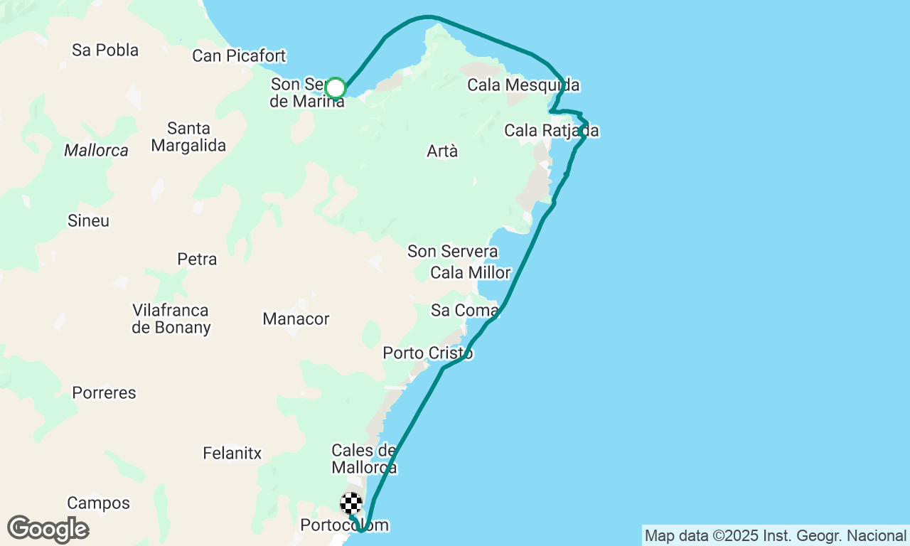Bucht vor s Arenal Freitag 